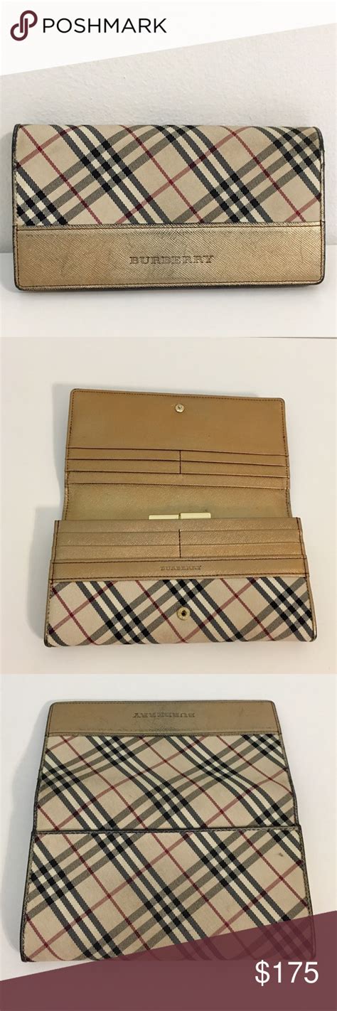 burberry gold wallet with bow|authentic burberry wallet sale.